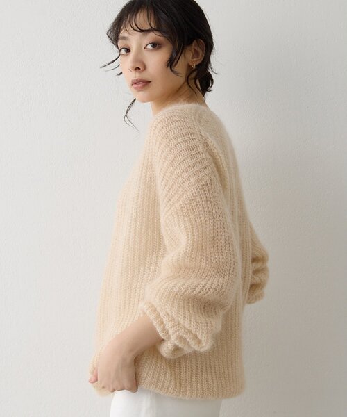 ラメモヘヤニットプルオーバー（ニット/セーター）｜Whim Gazette