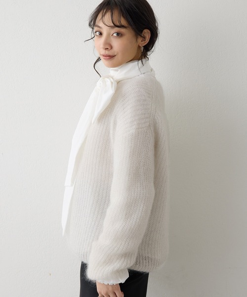 セール】ラメモヘヤニットプルオーバー（ニット/セーター）｜Whim