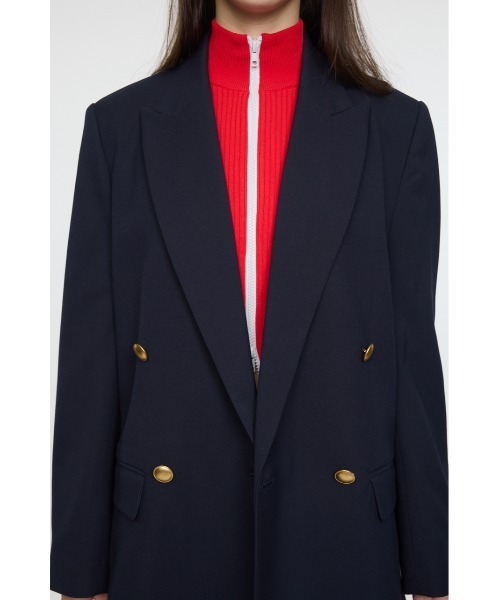 MOUSSY（マウジー）の「DOUBLE BREASTED ブレザー（テーラードジャケット・レディース・ネイビー/ブラウン・FREE）」の12枚目の写真