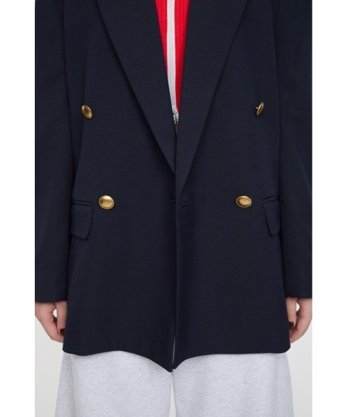 MOUSSY（マウジー）の「DOUBLE BREASTED ブレザー（テーラードジャケット・レディース・ネイビー/ブラウン・FREE）」の16枚目の写真