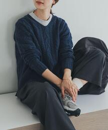 URBAN RESEARCH DOORS | ハミルトンウールアラン柄プルオ-バー(ニット/セーター)