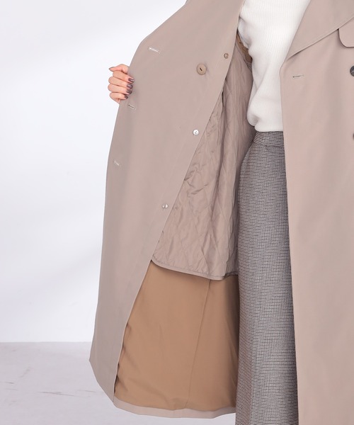 GALLORIA(ギャローリア)の「ライナー付きトレンチコート(トレンチコート・レディース・ベージュ/ネイビー・S/M/L/LL)」の6枚目の写真