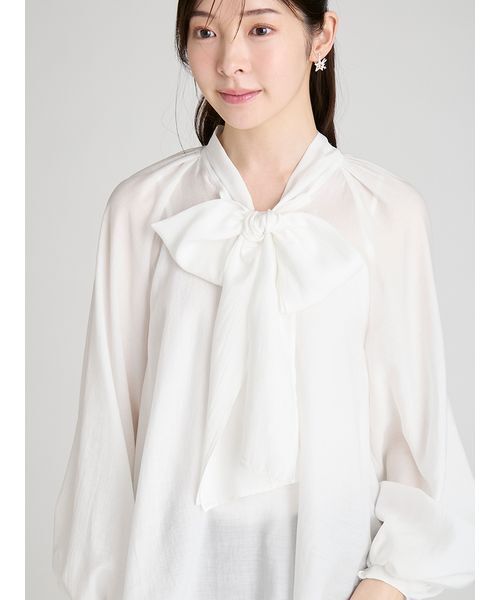 ビッグリボンセミシアーブラウス（シャツ/ブラウス）｜CELFORD（セル