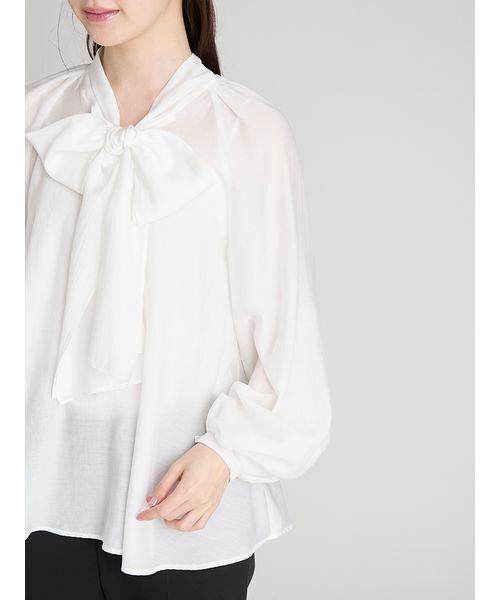 ビッグリボンセミシアーブラウス（シャツ/ブラウス）｜CELFORD（セル