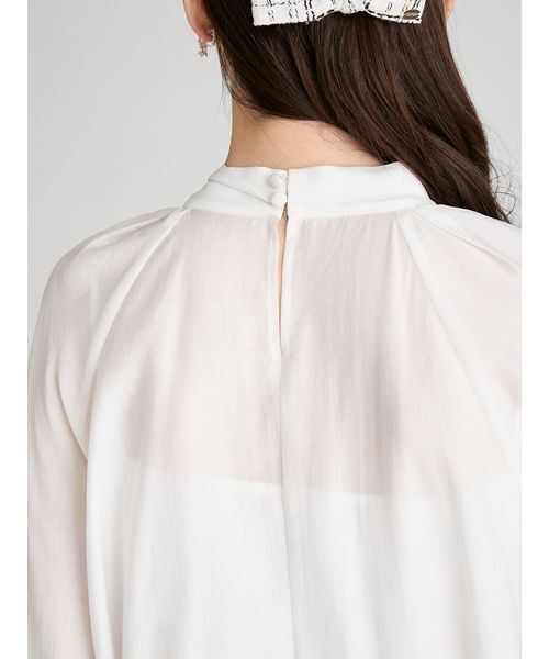 CELFORD(セルフォード)の「ビッグリボンセミシアーブラウス(シャツ/ブラウス・レディース・オフホワイト/ライトピンク/ミント・F)」の13枚目の写真