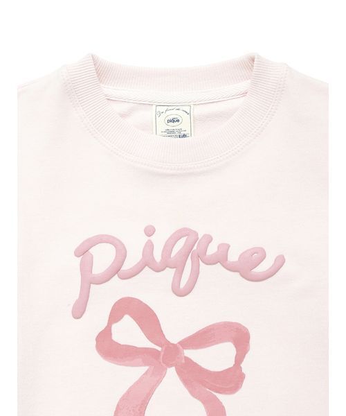 gelato pique(ジェラートピケ)の「【KIDS】裏毛ワンポイントプルオーバー(スウェット・キッズ・ベージュ/ネイビー/ピンク・120/110/100/90)」の7枚目の写真