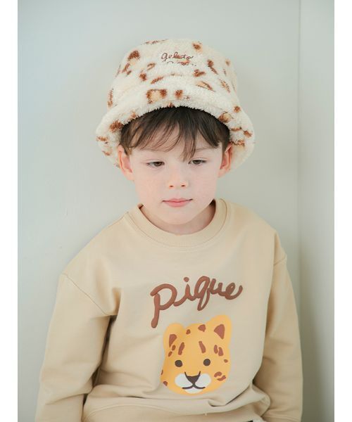 gelato pique(ジェラートピケ)の「【KIDS】裏毛ワンポイントプルオーバー(スウェット・キッズ・ベージュ/ネイビー/ピンク・120/110/100/90)」の16枚目の写真