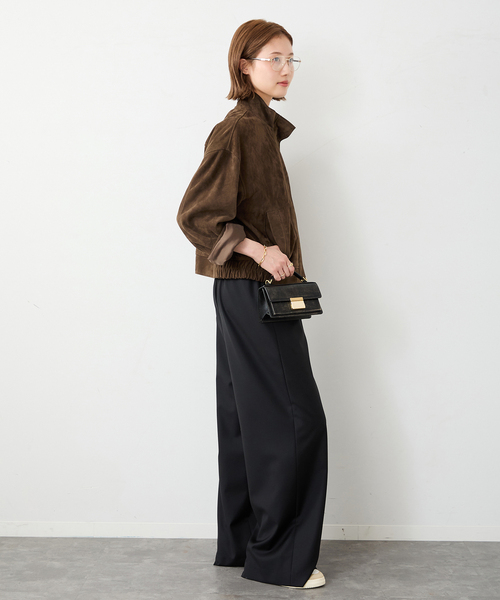 Deuxieme Classe(ドゥーズィエムクラス)の「*Suede Cropped ブルゾン(ライダースジャケット・レディース・ウッド・FREE)」の15枚目の写真