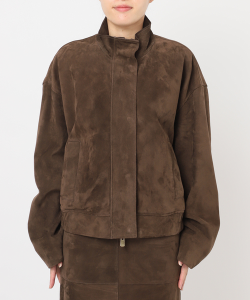 Deuxieme Classe(ドゥーズィエムクラス)の「*Suede Cropped ブルゾン(ライダースジャケット・レディース・ウッド・FREE)」の21枚目の写真