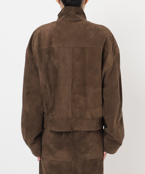 Suede Cropped ブルゾン（ライダースジャケット）｜Deuxieme Classe