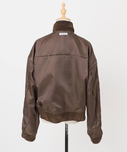 週末お値下げ 新品未使用 deuxieme classe croppedブルゾン Suede Cropped ブルゾン（レザージャケット）｜Deuxieme Classe