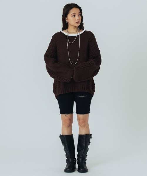 ROSE BUD（ローズバッド）の「NEPAL MOTIF KNIT（ニット/セーター