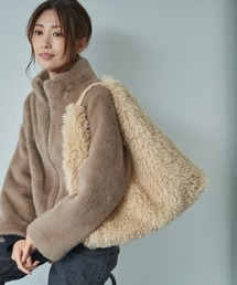 ボア トートバッグ