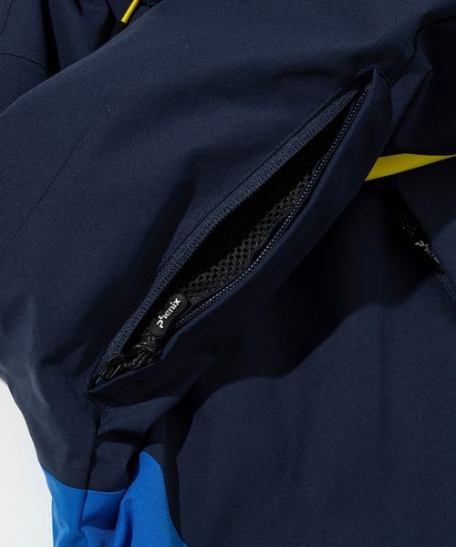 phenix(フェニックス)の「phenix(フェニックス)Accent Lined Jacket アクセント ラインデザイン スキージャケット(保温性/耐水性)(その他アウター・メンズ・ネイビー/ブルー/ブラック・M/L/XL)」の10枚目の写真