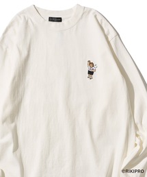TETE HOMME（テットオム）の「【ゆる～い長州さん】カラオケ刺繍ロンT（Tシャツ/カットソー）」