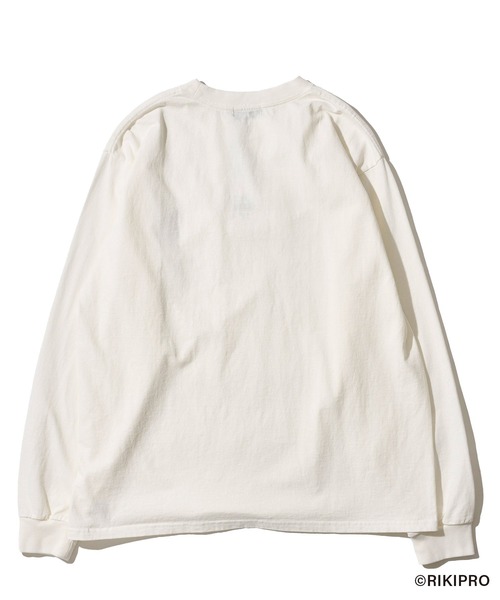 TETE HOMME(テットオム)の「【ゆる~い長州さん】カラオケ刺繍ロンT(Tシャツ/カットソー・メンズ・ブラック/ホワイト・MEDIUM/LARGE)」の4枚目の写真
