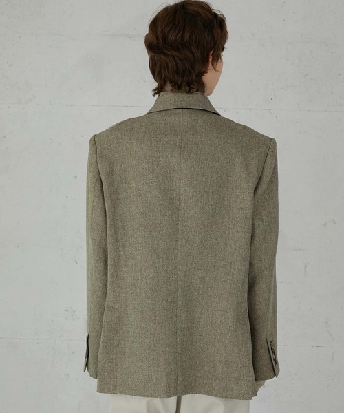 LA PEAU DE GEM（ラポドゥジェム）の「【LA PEAU DE GEM】check single breasted jacket/チェックシングルブレステッドジャケット（テーラードジャケット・レディース・ベージュ/ブラック・FREE）」の14枚目の写真