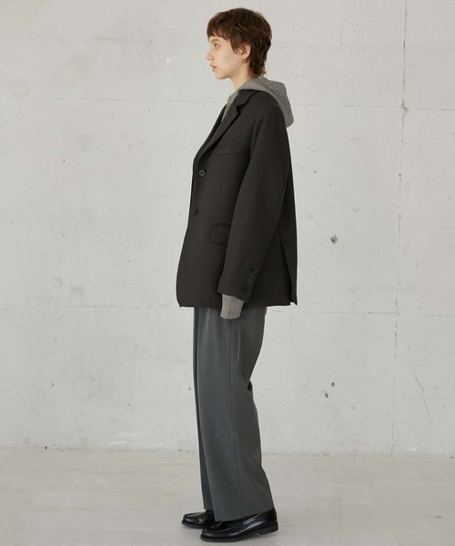 LA PEAU DE GEM（ラポドゥジェム）の「【LA PEAU DE GEM】check single breasted jacket/チェックシングルブレステッドジャケット（テーラードジャケット・レディース・ベージュ/ブラック・FREE）」の10枚目の写真