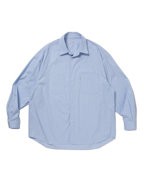 COOTIE PRODUCTIONS（クーティープロダクションズ）の「Stripe Broad L/S Shirt（シャツ/ブラウス・メンズ・ブルー系その他/サックスブルー・MEDIUM/LARGE/X-LARGE）」の2枚目の写真