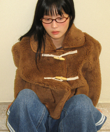 RONRON（ロンロン）の「DUMBLE SHORT DUFFLE MUSTANG JACKET BROWN（ムートンコート）」