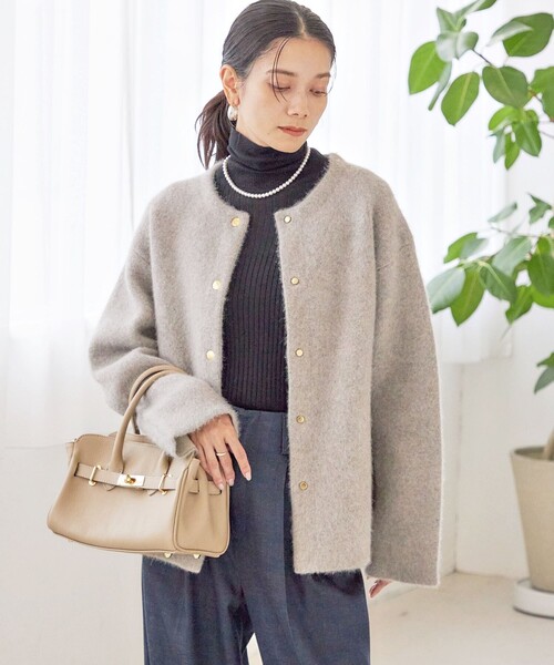 MILOS(ミロス)の「【SHIPS別注】MILOS: 金具付き ベルト トート S(トートバッグ・レディース・ブラック/ナチュラル・ONE SIZE)」の6枚目の写真