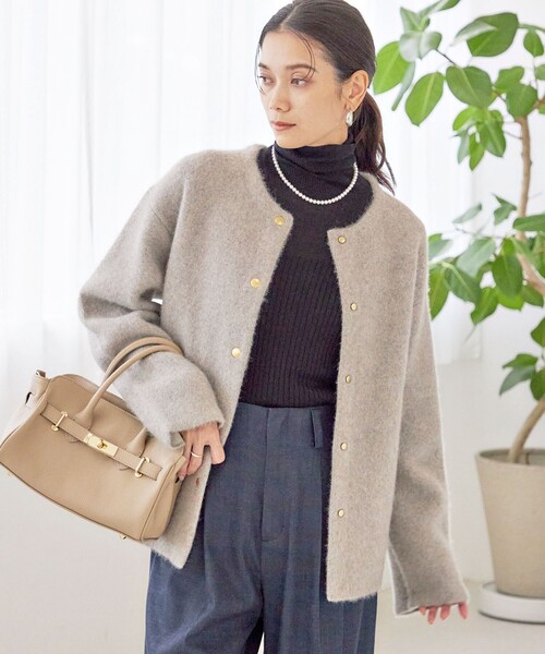 MILOS(ミロス)の「【SHIPS別注】MILOS: 金具付き ベルト トート S(トートバッグ・レディース・ブラック/ナチュラル・ONE SIZE)」の7枚目の写真