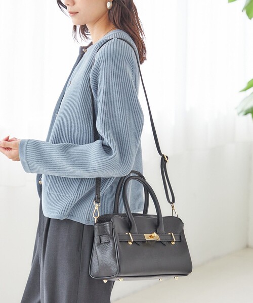 MILOS(ミロス)の「【SHIPS別注】MILOS: 金具付き ベルト トート S(トートバッグ・レディース・ブラック/ナチュラル・ONE SIZE)」の14枚目の写真