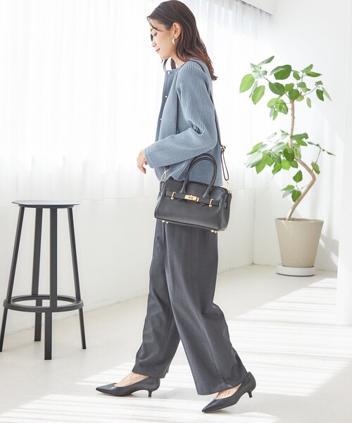 MILOS(ミロス)の「【SHIPS別注】MILOS: 金具付き ベルト トート S(トートバッグ・レディース・ブラック/ナチュラル・ONE SIZE)」の16枚目の写真