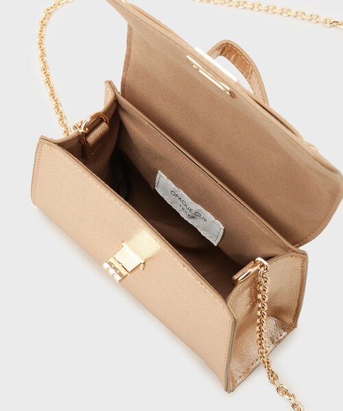 OPAQUE.CLIP（オペークドットクリップ）の「シャイニー合皮スクエアデザインチェーンミニショルダーバッグ（ショルダーバッグ・レディース・ピンクゴールド/シルバー系その他/シルバー/ベビーピンク・00）」の20枚目の写真