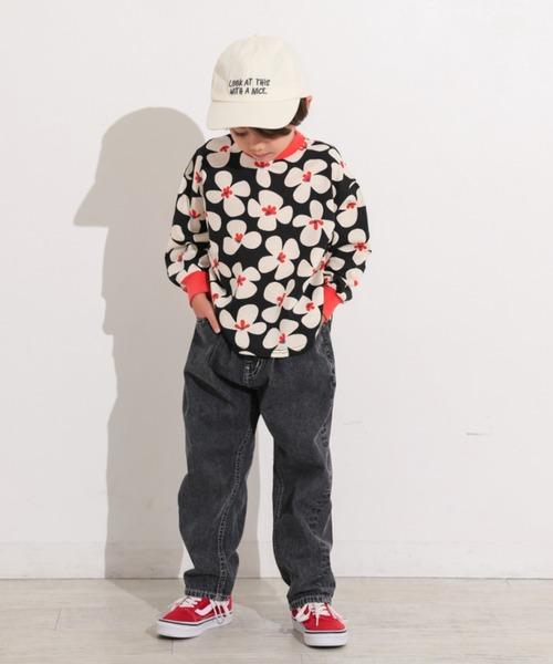 Ocean&Ground（オーシャン&グラウンド）の「ｿｳｶﾞﾗﾗｳﾝﾄﾞﾛﾝT（Tシャツ/カットソー・キッズ・ピンク/グリーン/ブラック/エメラルド/マスタード/アイボリー・100/80/140/110/90/130/120）」の20枚目の写真