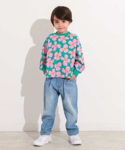 Ocean&Ground（オーシャン&グラウンド）の「ｿｳｶﾞﾗﾗｳﾝﾄﾞﾛﾝT（Tシャツ/カットソー・キッズ・ピンク/グリーン/ブラック/エメラルド/マスタード/アイボリー・100/80/140/110/90/130/120）」の18枚目の写真