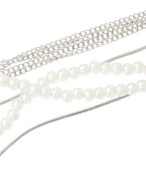 YECCA VECCA（イェッカヴェッカ）の「パールチェーンショートネックレス（ネックレス・レディース・シルバー/ゴールド・FREE）」の10枚目の写真