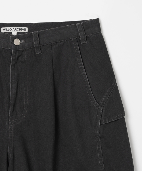Millo Archive（ミロ アーカイブ）の「ワイドカーゴパンツ[ブラック]（その他パンツ・メンズ・その他・MEDIUM/LARGE/X-LARGE）」の3枚目の写真