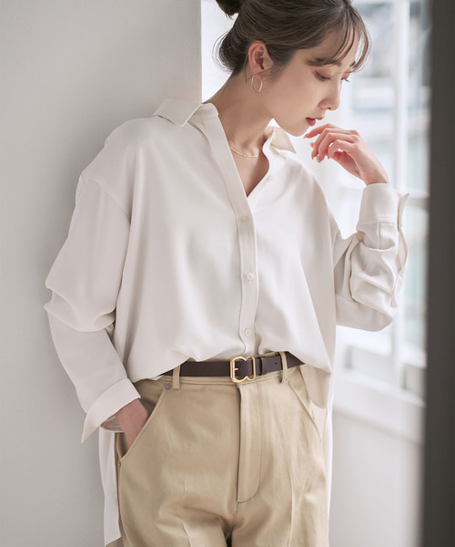 追加》シーズンカラープレーンシャツ14(シャツ/ブラウス)|NOBLE 追加》シーズンカラープレーンシャツ14(シャツ/ブラウス)|NOBLE