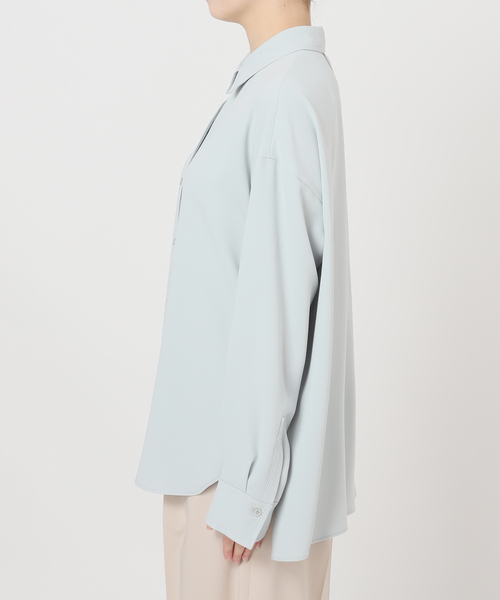 Noble（ノーブル）の「《追加》シーズンカラープレーンシャツ14（シャツ/ブラウス・レディース・サックスブルー/ホワイト・FREE）」の18枚目の写真