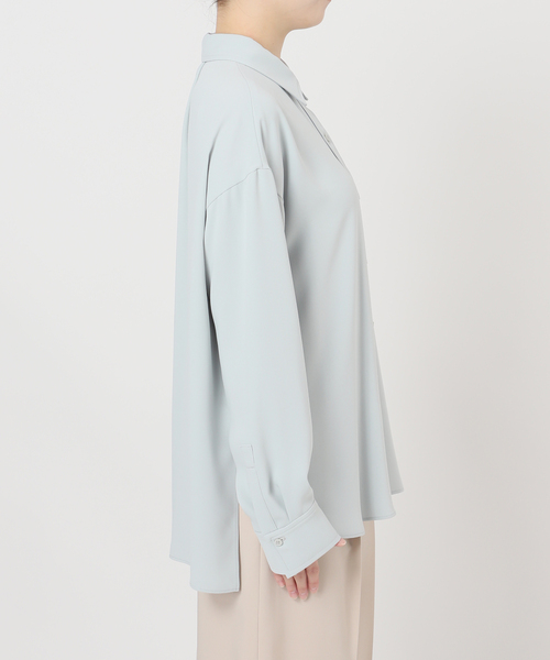 Noble（ノーブル）の「《追加》シーズンカラープレーンシャツ14（シャツ/ブラウス・レディース・サックスブルー/ホワイト・FREE）」の20枚目の写真