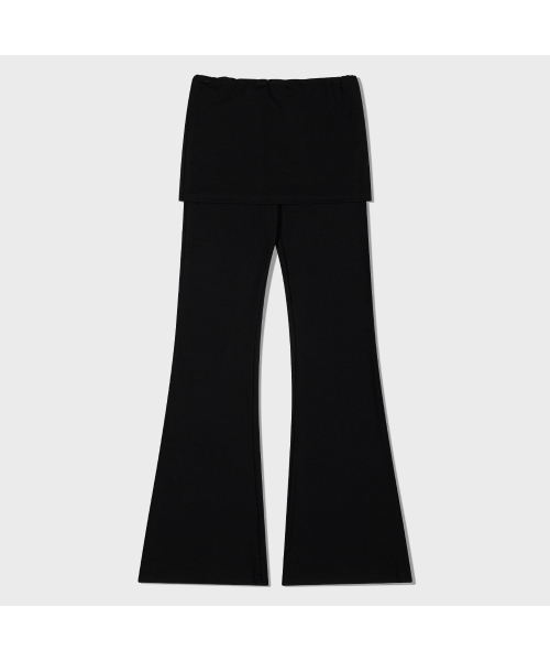 MOAA(モア)の「Skirt Overlay Flare Pants (BLACK)(その他パンツ・レディース・その他・SMALL/MEDIUM)」の3枚目の写真