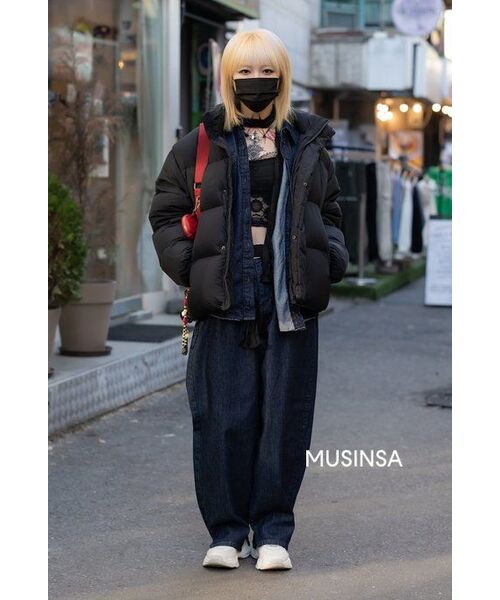 MUSINSA STANDARD（ムシンサスタンダード）の「ダウンプファーショートパディングジャケット[ブラック]（ダウンジャケット/コート・メンズ・その他・SMALL/MEDIUM/LARGE/X-LARGE/XX-LARGE）」の16枚目の写真
