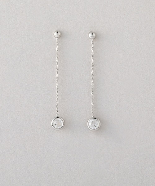 CALIN STANDARD(カリンスタンダード)の「◆金属アレルギー対応◆◆made in japan◆ラウンド キュービックジルコニアピアス(ピアス(両耳用)・レディース・ピンクゴールド/シルバー/ゴールド・FREE)」の2枚目の写真