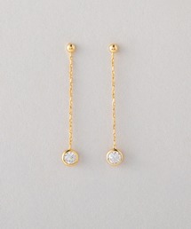◆金属アレルギー対応◆◆made in japan◆ラウンド キュービックジルコニアピアス