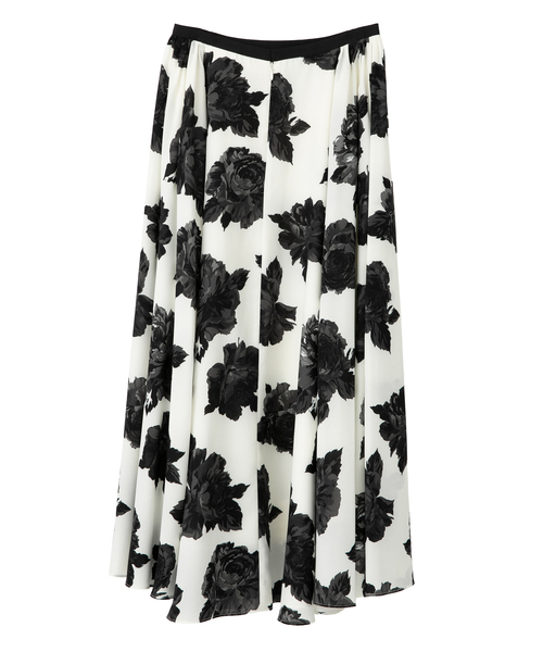 Tiara（ティアラ）の「オールドローズプリントサイドタックサーキュラースカート（スカート・レディース・ネイビー/オフホワイト・2/3）」の9枚目の写真