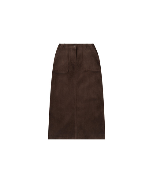 SIYAZU(シヤジュ)の「SIST9056 パティグコーデュロイロングスカート_Brown(スカート・レディース・ブラウン・LARGE/MEDIUM/SMALL)」の1枚目の写真