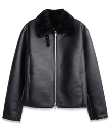 Essential Single Mouton Jacket BLACK
