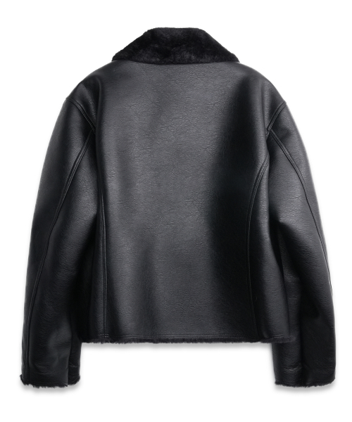 DOFFJASON(ドフジェーソン)の「Essential Single Mouton Jacket BLACK(ムートンコート・レディース・その他・LARGE/XX-LARGE/X-LARGE/MEDIUM)」の2枚目の写真