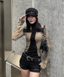 ZIPPER CLUB（ZIPPER CLUB ジッパークラブ）の「rebel rosary fit tops（Tシャツ/カットソー・メンズ）」