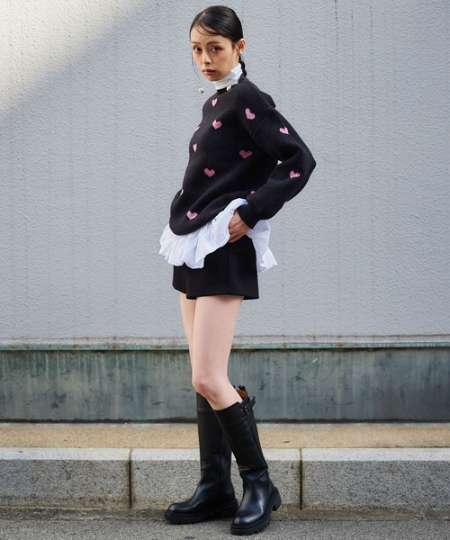 Narcissus(ナルシス)の「シンプルショートパンツ(その他パンツ・レディース・グレー/ブラック・FREE)」の13枚目の写真