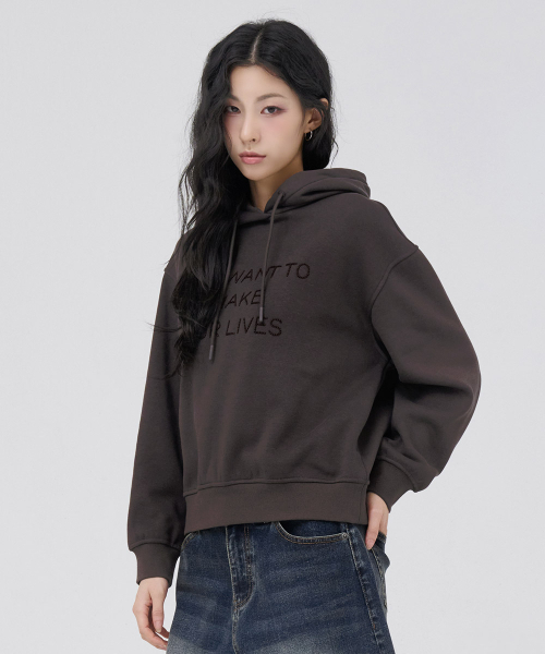 CHASECULT（チェイスカルト）の「女性ミンク起毛フードパーカー-チャコール（パーカー・レディース・チャコールグレー・85/90）」の2枚目の写真