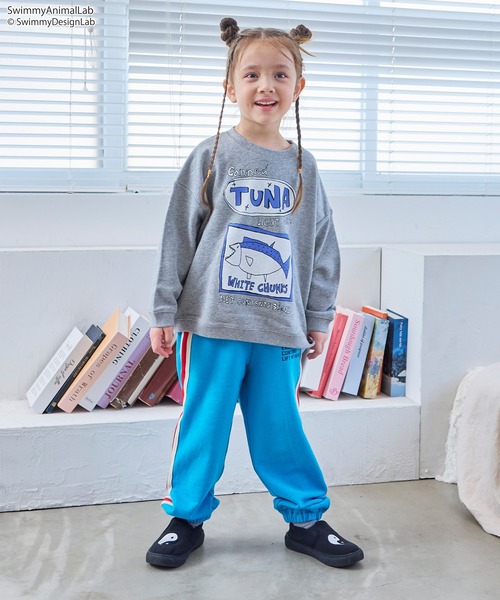 MARKEY'S（マーキーズ）の「サイドラインスウェットパンツ（その他パンツ・キッズ・ブラウン/ライトブルー/杢グレー・150/140/130/120/110/100/95/90/80）」の5枚目の写真