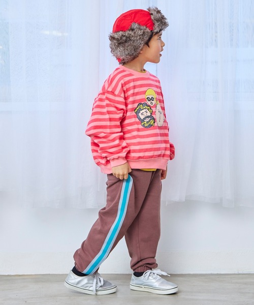 MARKEY'S（マーキーズ）の「サイドラインスウェットパンツ（その他パンツ・キッズ・ブラウン/ライトブルー/杢グレー・150/140/130/120/110/100/95/90/80）」の10枚目の写真