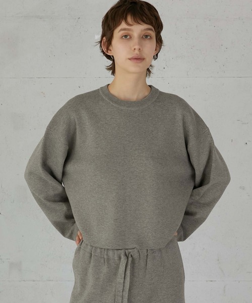 LA PEAU DE GEM（ラポドゥジェム）の「【LA PEAU DE GEM】c/n antipilling knit/アンチピリングニット（ニット/セーター・レディース・ブラウン/ブラック/グレイッシュベージュ・FREE）」の12枚目の写真